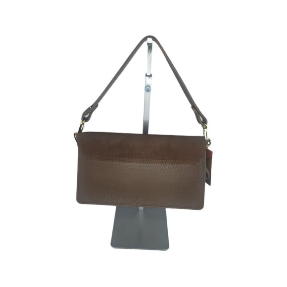 Charlie Leather "Zilvia" Small Olive Green Suede Textured Leather Bag - NWT - Picture 4 of 14